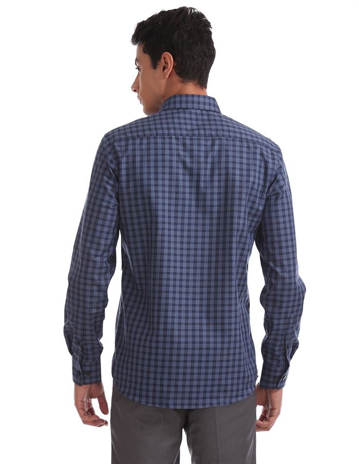 U.S. Polo Assn. Men Checkered Formal Wear Shirt
